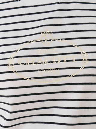 【Chacott】Lace-Trim T-Shirt
