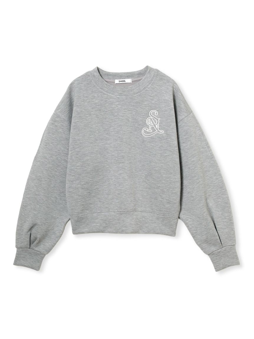 Bonded Logo Sweatshirt Pullover – SNIDEL
