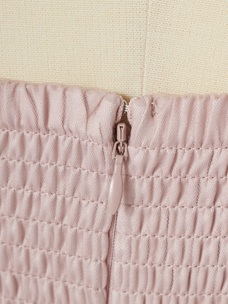 Embroidered Tulle Peplum Bustier Top