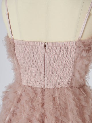 Embroidered Tulle Peplum Bustier Top