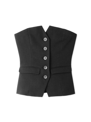 Bare Bustier Tops in black Premium Fashionable Women's Tops Collection at SNIDEL USA.