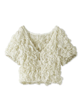 Random Shirring Pullover in IVORY, Premium Fashionable Women's Tops Collection at SNIDEL USA.