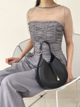 Ruched Bustier Tops in Gray a Premium Fashionable Women's Tops Collection at SNIDEL USA