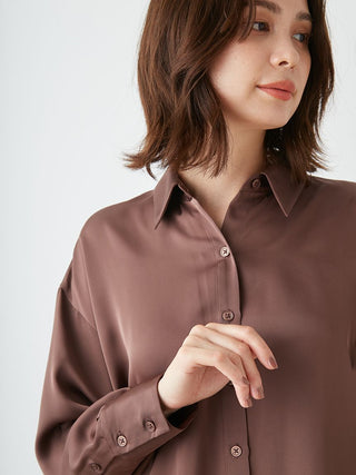 Satin Oversized Shirt