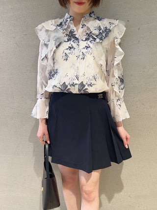 Sheer Frill Blouse