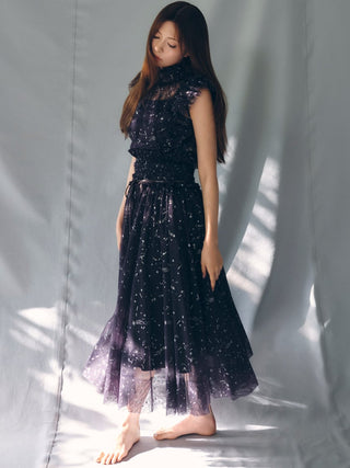 [Chacott] Tulle Blouse