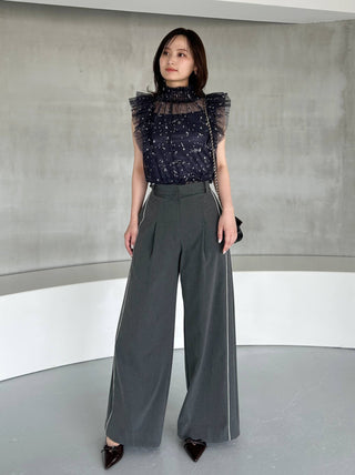 [Chacott] Tulle Blouse