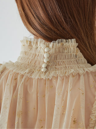 [Chacott] Tulle Blouse