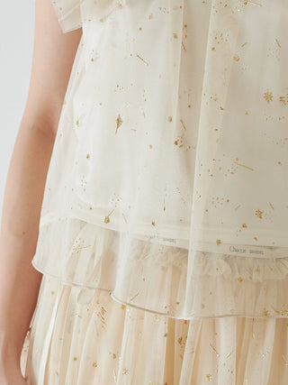 [Chacott] Tulle Blouse