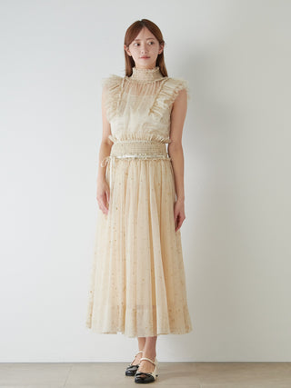 [Chacott] Tulle Blouse