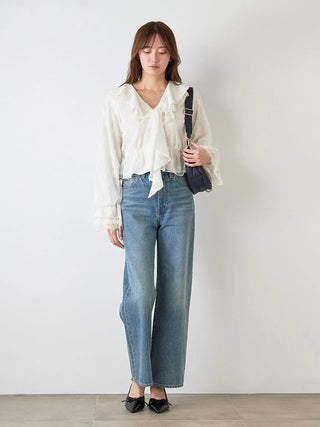 Sustainable Variation Frill Blouse