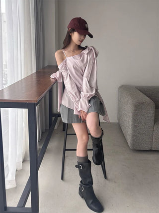 Ribbon-Detail Blouse