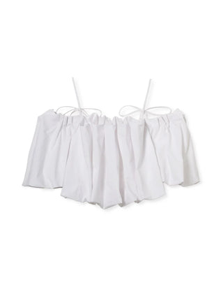 Off-Shoulder Balloon Sleeve Blouse