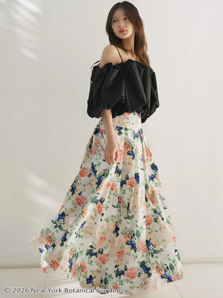 Off-Shoulder Balloon Sleeve Blouse