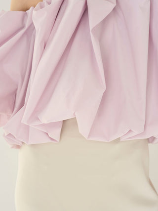 Off-Shoulder Balloon Sleeve Blouse