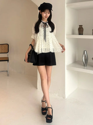 Embroidered Crinkle Blouse