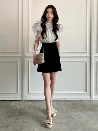 Organza Ruffle Blouse