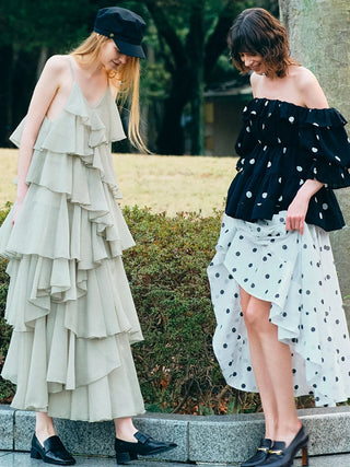 Off-Shoulder Tiered Ruffle Blouse