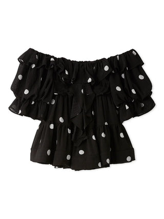 Off-Shoulder Tiered Ruffle Blouse