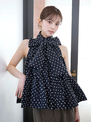 Dobby Dot Blouse