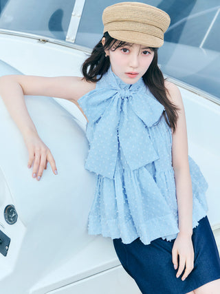 Dobby Dot Blouse