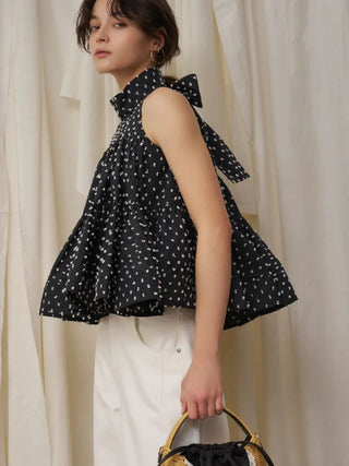 Dobby Dot Blouse