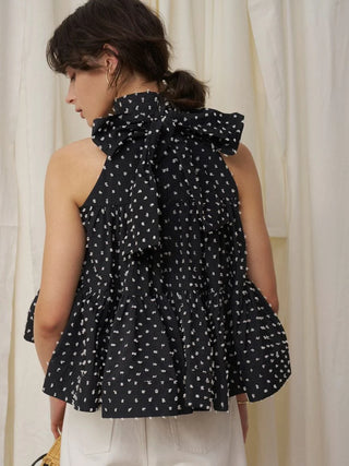Dobby Dot Blouse