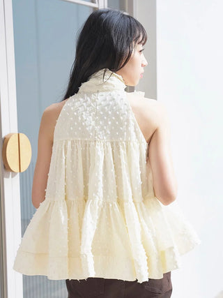 Dobby Dot Blouse
