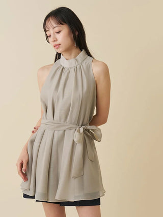 Sleeveless Tunic Blouse