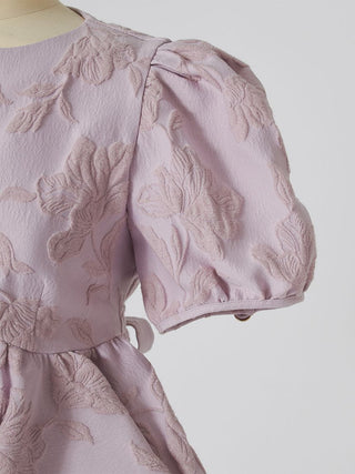 Jacquard Peplum Blouse