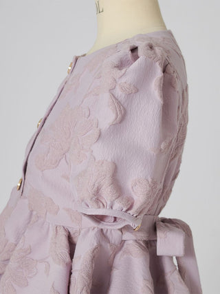 Jacquard Peplum Blouse