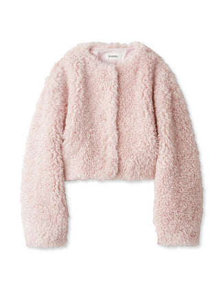 Sustainable Boa Soft Fuzzy Cropped Jacket