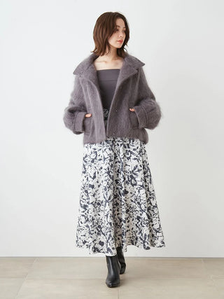 lavender Shaggy Middle Blouson