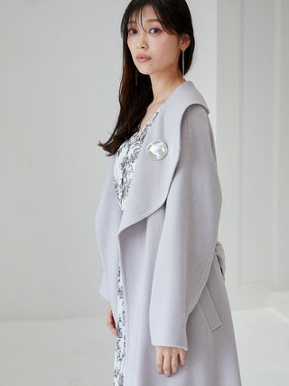 Oversized Collar Wrap Coat