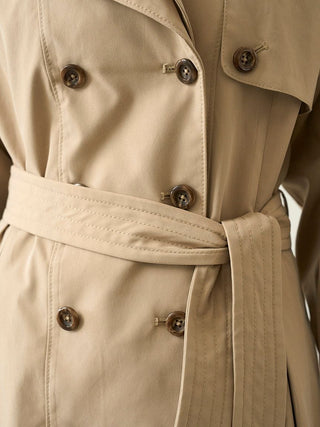 Classic Long Trench Coat in BEIGE, Premium Women's Outwear at SNIDEL USA.