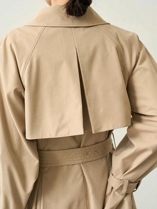 Classic Long Trench Coat in BEIGE, Premium Women's Outwear at SNIDEL USA.