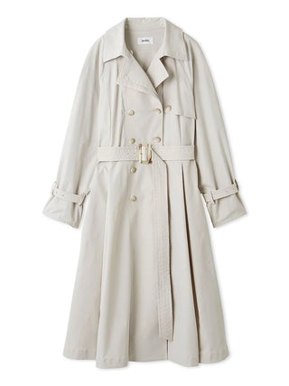 Classic Long Trench Coat in IVORY, Premium Women's Outwear at SNIDEL USA.