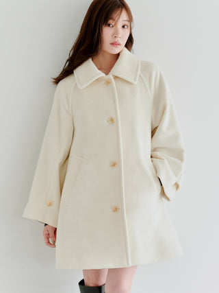 Stand Collar Mid-Length Coat