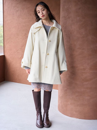 Stand Collar Mid-Length Coat