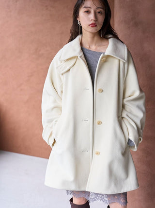 Stand Collar Mid-Length Coat