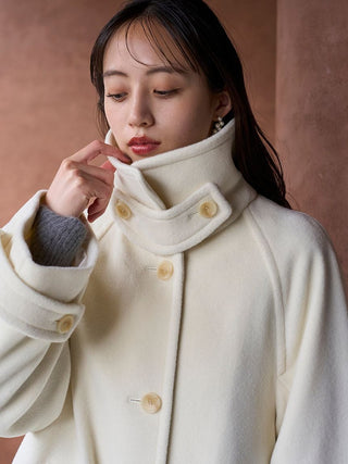 Stand Collar Mid-Length Coat