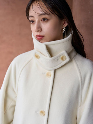 Stand Collar Mid-Length Coat