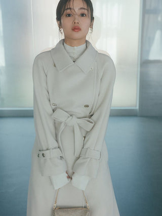 Wool Cashmere Stand Collar Coat