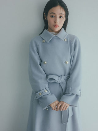 Wool Cashmere Stand Collar Coat