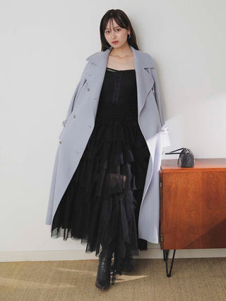 Wool Cashmere Stand Collar Coat