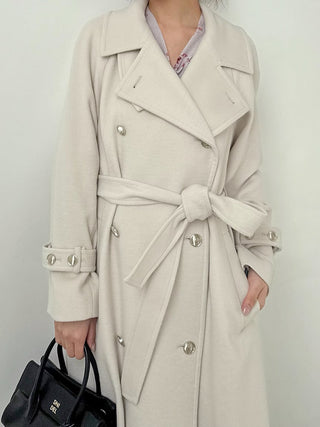 Wool Cashmere Stand Collar Coat