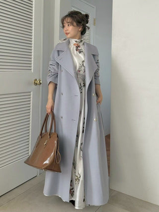 Wool Cashmere Stand Collar Coat