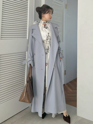 Wool Cashmere Stand Collar Coat