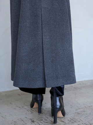 Wool Cashmere Stand Collar Coat
