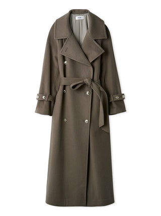 Wool Cashmere Stand Collar Coat